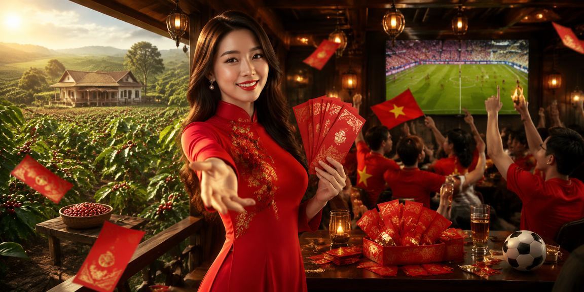 Người dùng tại Buôn Ma Thuột trong trang phục áo dài nhận thưởng và trải nghiệm nền tảng cm68